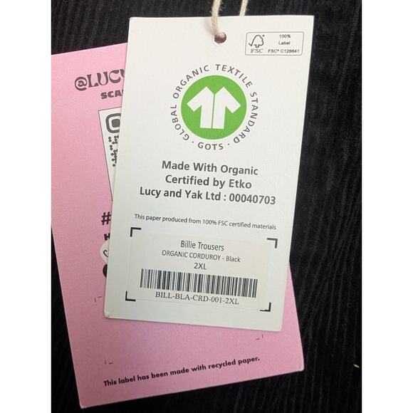 Lucy & Yak Black Chinos - Picture 4 of 4